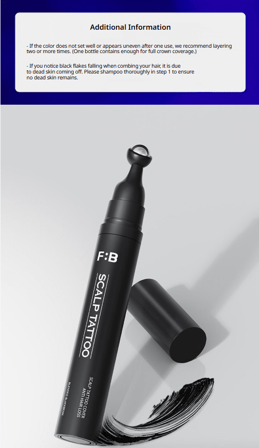 [FOR:BEAUT] Scalp Tatoo 15g (Black or Brown) - Palace Beauty