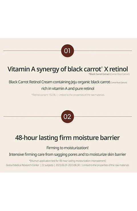 Goodal Black Carrot Vita - A Retinol Firming Cream 50Ml - Palace Beauty