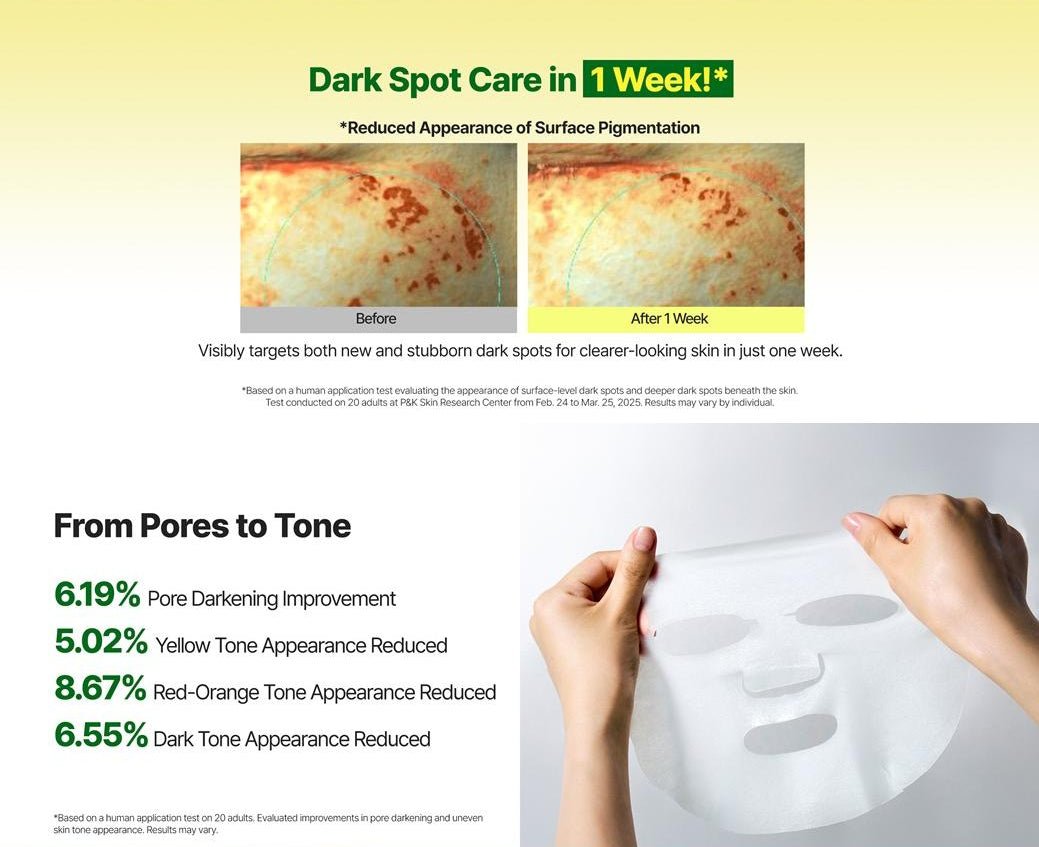 goodal Green Tangerine Vita - C Dark Spot Care Serum Mask Sheet α 5ea - Palace Beauty