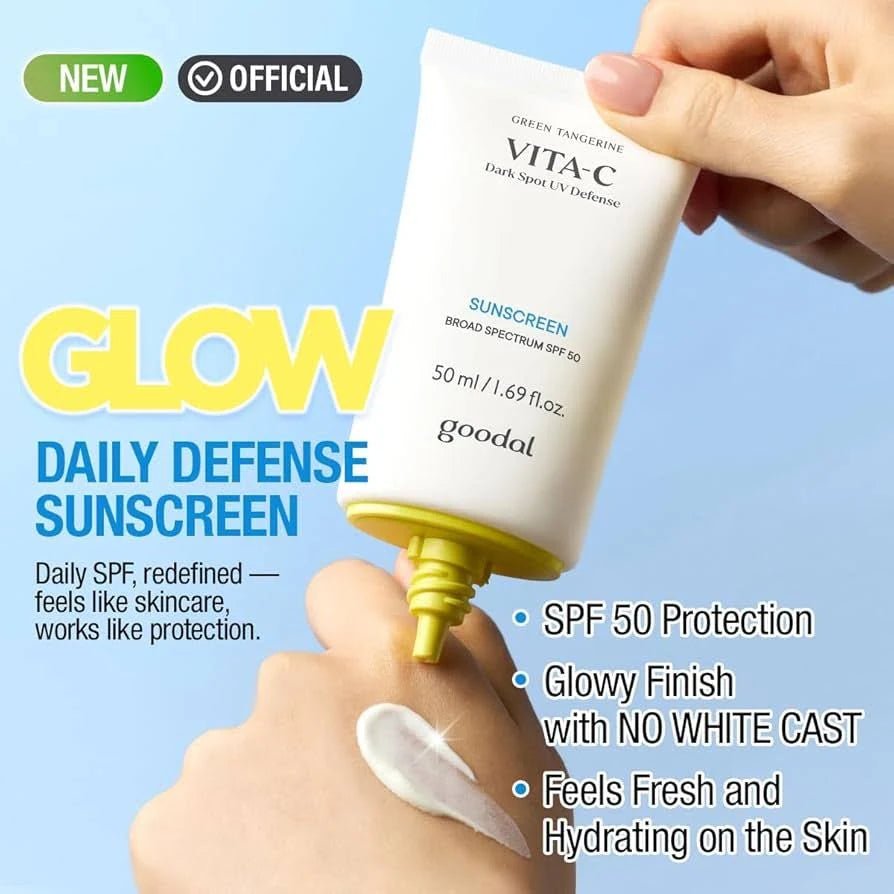[goodal] Green Tangerine Vita - C Dark Spot UV Defense Sunscreen SPF50 Broad Spectrum (50ml/1.69fl.oz) - Palace Beauty