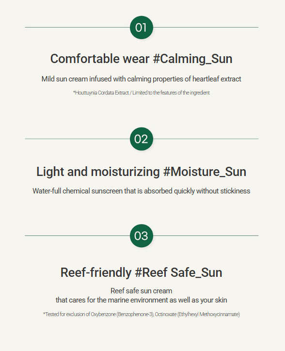 [goodal] Heartleaf Calming Moisture Sun Cream 50mL - Palace Beauty