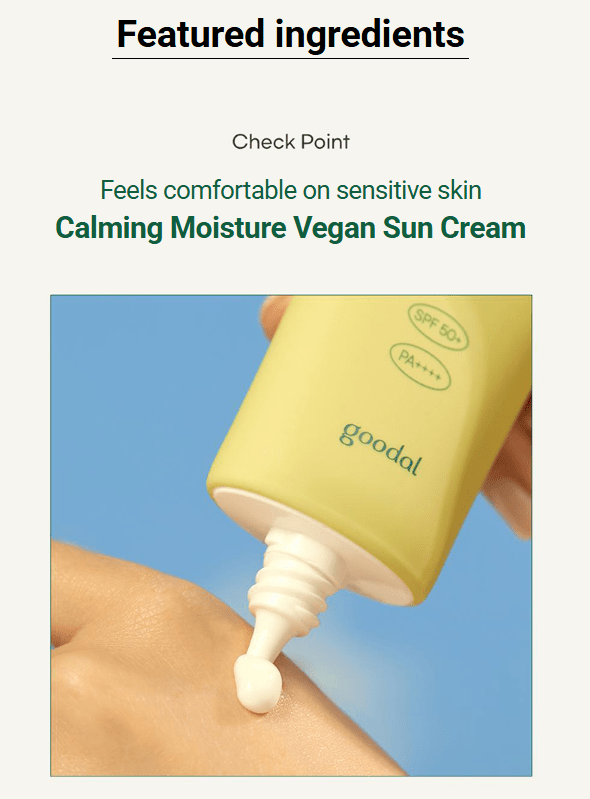 [goodal] Heartleaf Calming Moisture Sun Cream 50mL - Palace Beauty