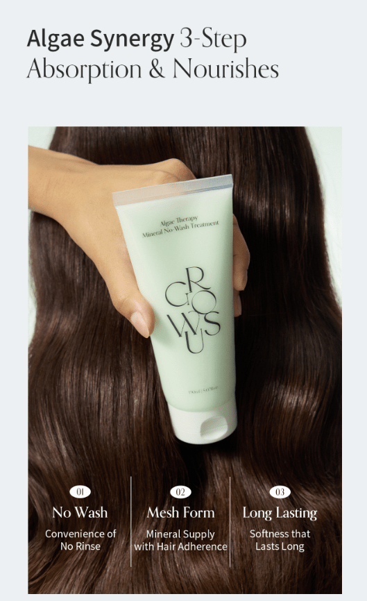 [GROWUS] Algae Therapy Mineral No Wash Treatment 150ml - Palace Beauty