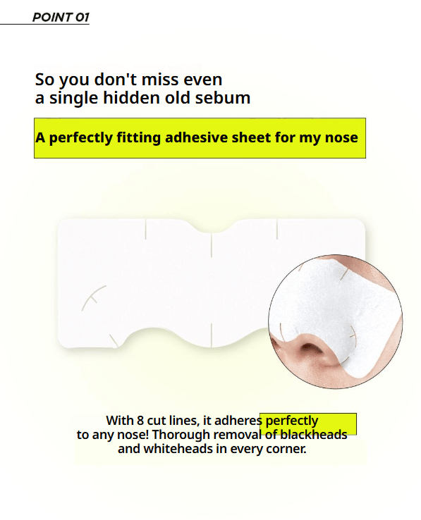 HATHERINE Pore Clear White Nose Strip 8EA - Palace Beauty