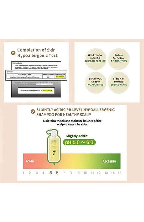 [HEADSPA7] Biotin Advanced Treatment Shampoo (740g/26.10fl.oz) - Palace Beauty