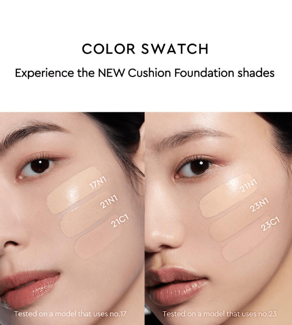 [HERA] Black Cushion Foundation SPF34/Pa++ 24H Skin Fit Cover (with refill) latest version - Palace Beauty