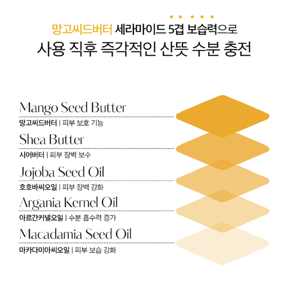 [hetras] Mango Seed Butter Perfume Hand Cream (50mL) Hinoki - Palace Beauty