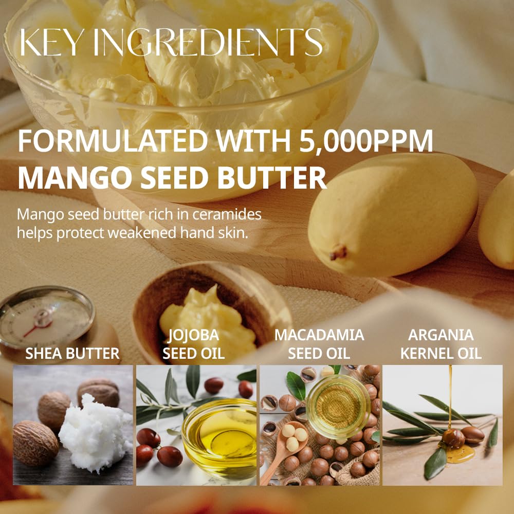 [hetras] Mango Seed Butter Perfume Hand Cream (50mL) Hinoki - Palace Beauty