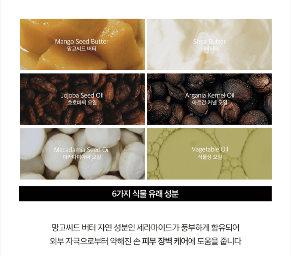 [hetras] Mango Seed Butter Perfume Hand Cream (50mL) Hinoki - Palace Beauty