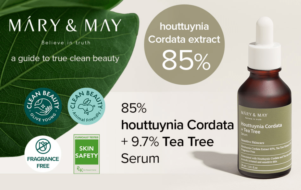 Houttuynia Cordata +Tea Tree Serum 30ml - Palace Beauty