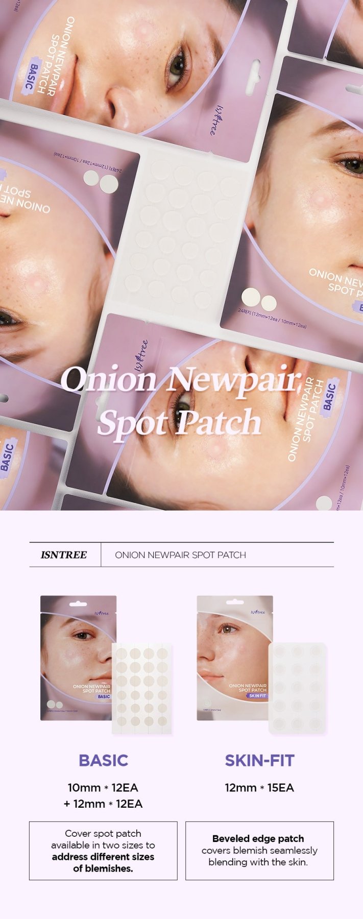 [Isntree] Onion Newpair Spot Patch BASIC (24EA) - Palace Beauty