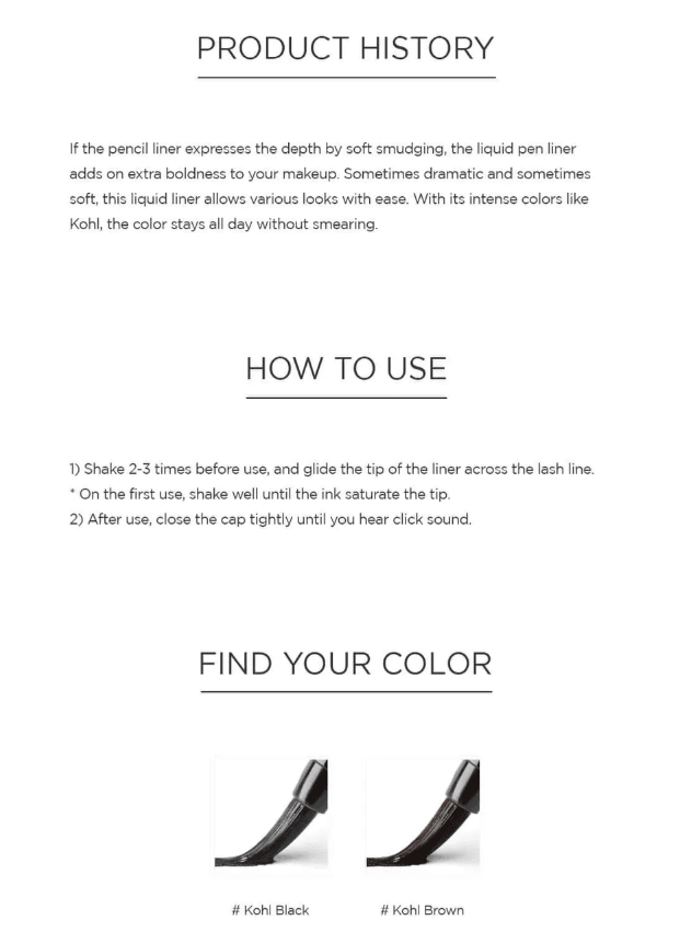 [Jung Saem Mool] Artist Kohl Pen Liner (black or brown) - Palace Beauty