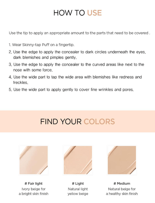 [JUNGSAEMMOOL] Skin Nuder Concealer 6g - Palace Beauty