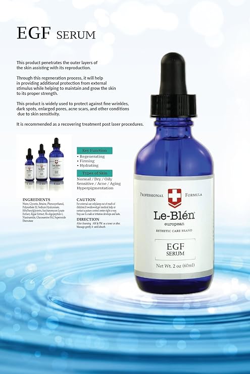 [Le Blen] EGF (Epidermal Growth Factor) Serum(120ml) & GET 2 FREE serum(30ml/$130) - Palace Beauty