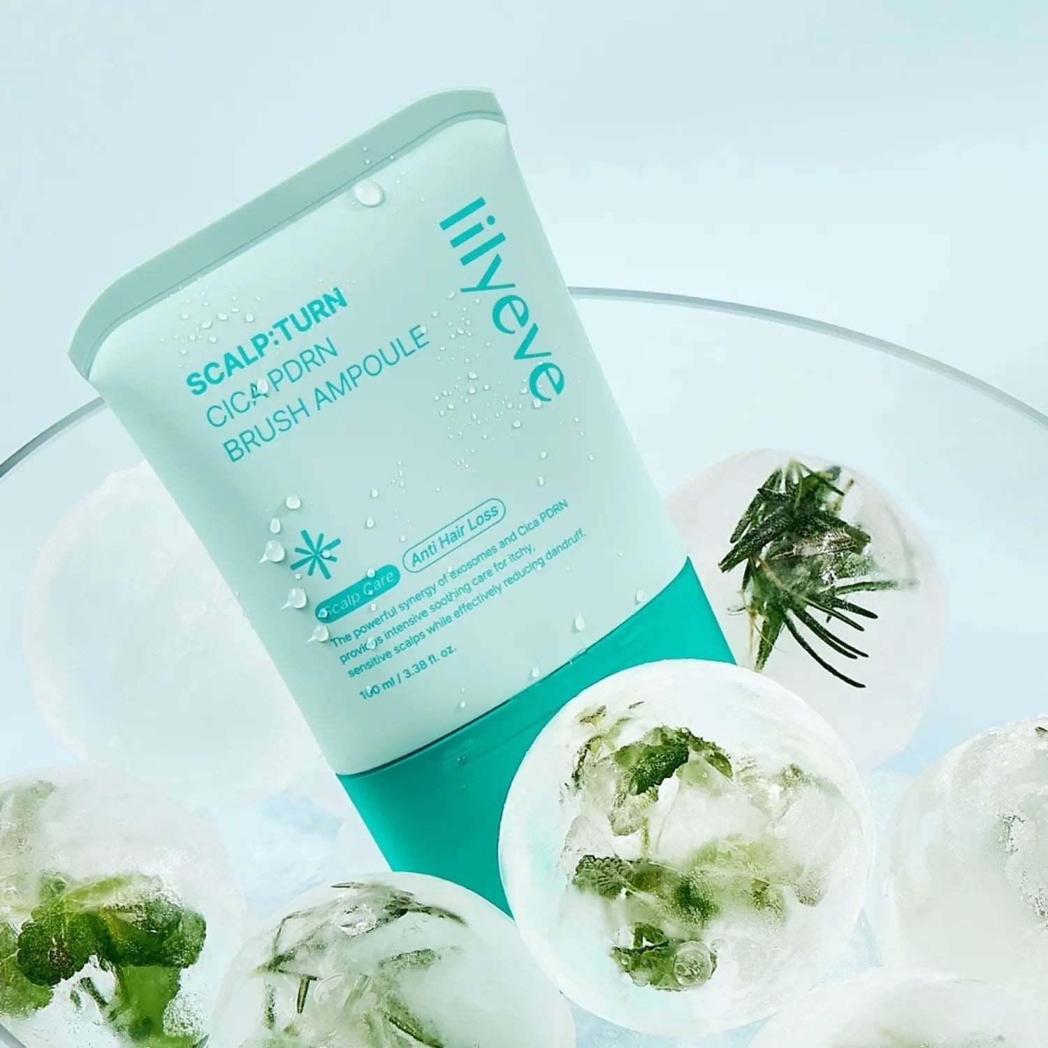 [lilyeve] Scalp:Turn Cica PDRN Brush Ampoule 100ml - Palace Beauty
