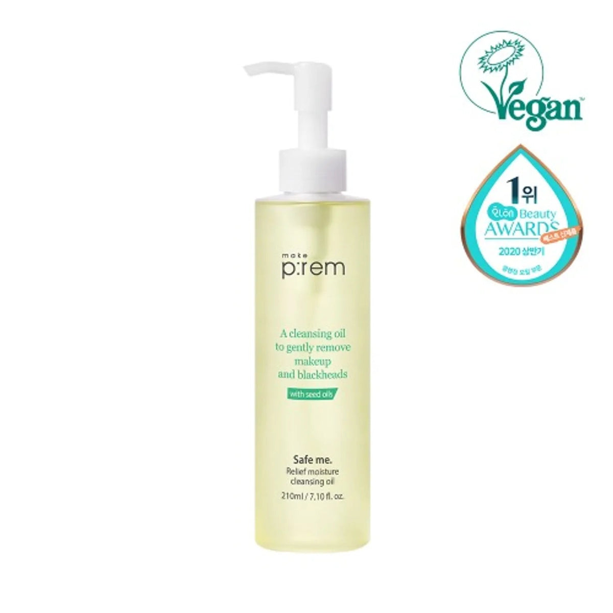 [Make P:rem] Safe Me Relief Moisture Cleansing Oil 210ml - Palace Beauty