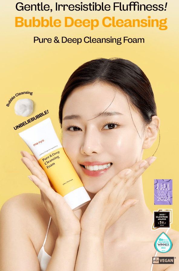 MANYO Pure&Deep Cleansing Foam Vegan 200ml - Palace Beauty