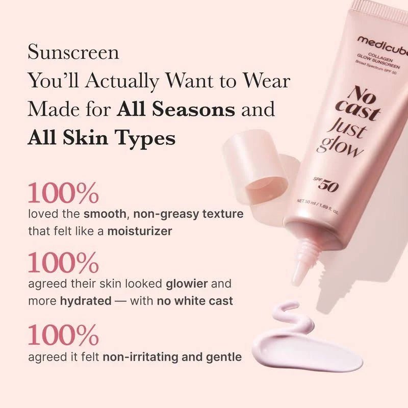 [medicube] Collagen Glow Sun Cream 50ml - Palace Beauty