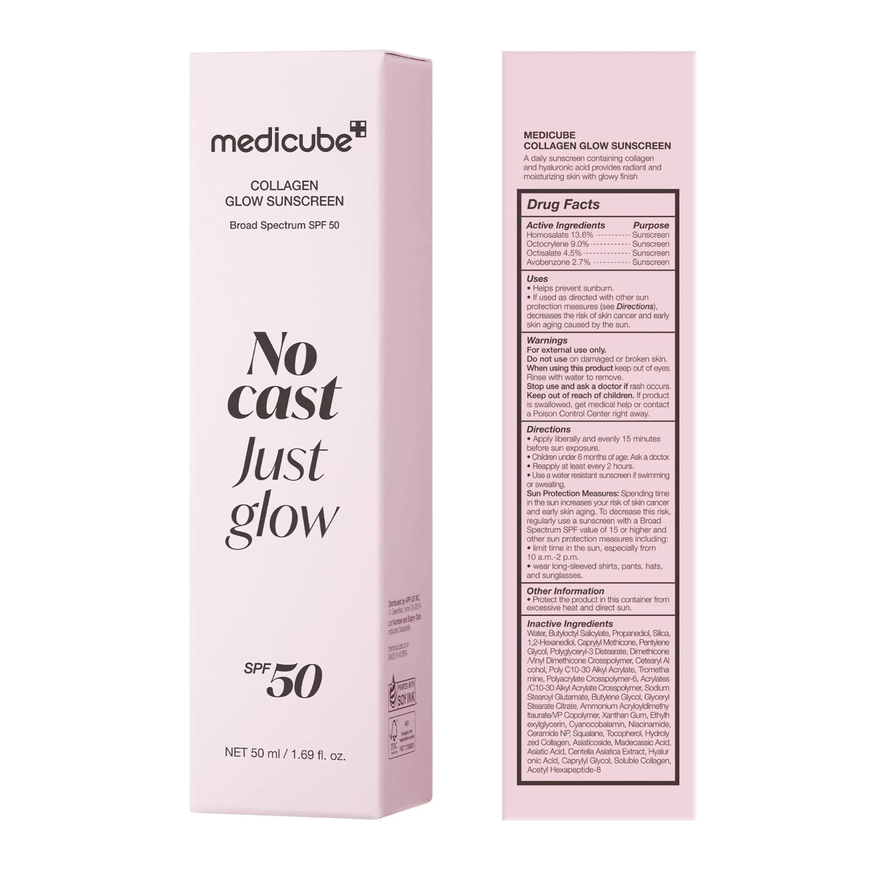 [medicube] Collagen Glow Sun Cream 50ml - Palace Beauty