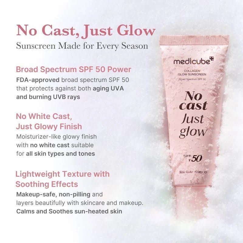 [medicube] Collagen Glow Sun Cream 50ml - Palace Beauty