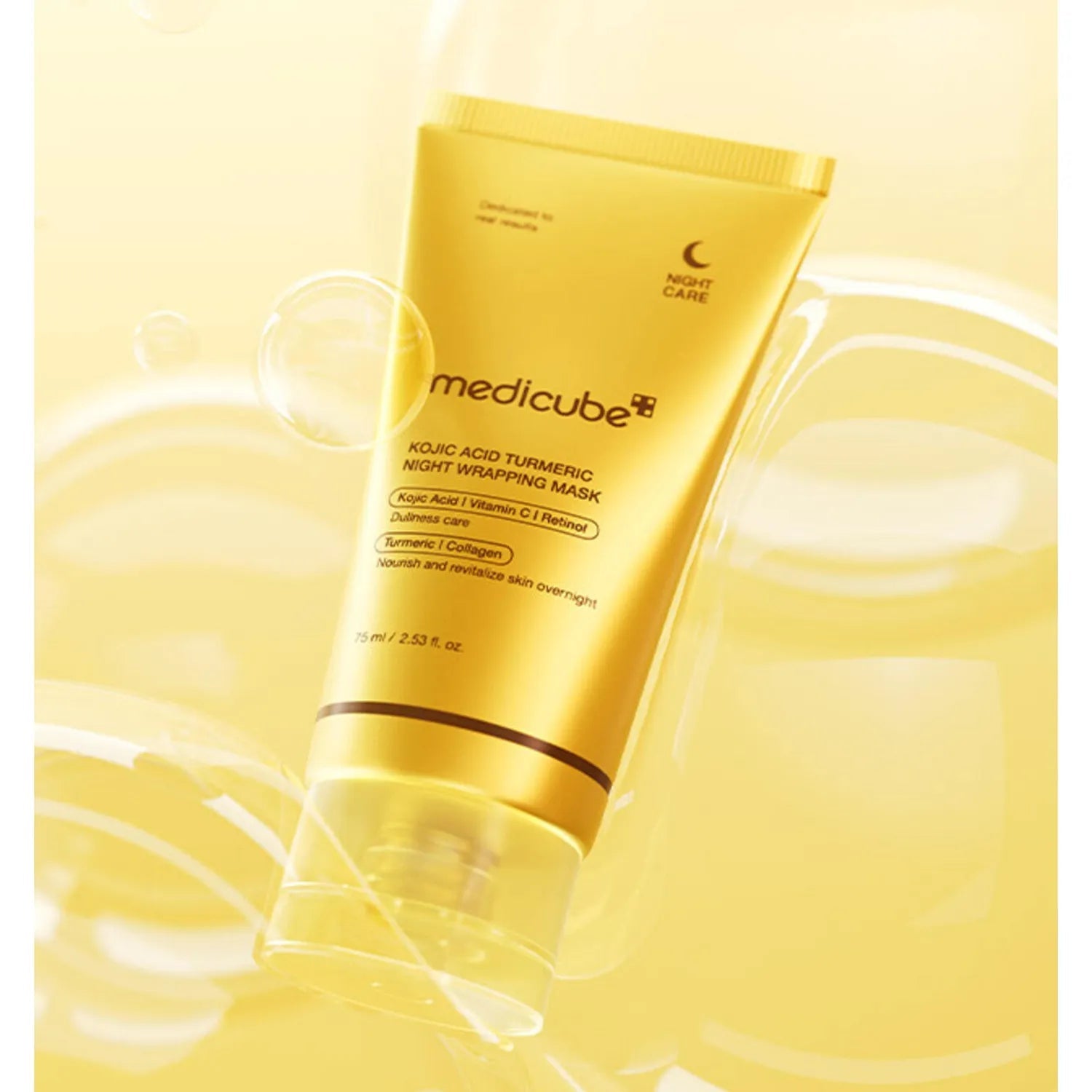 [medicube] Kojic Acid Turmeric Night Wrapping Mask 75ml - Palace Beauty