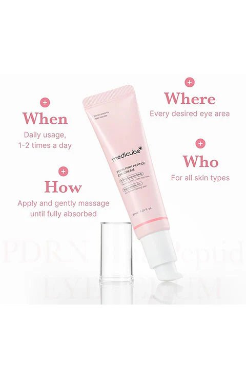 [medicube] PDRN Pink Peptide Eye Cream (30ml/1.01fl.oz) - Palace Beauty