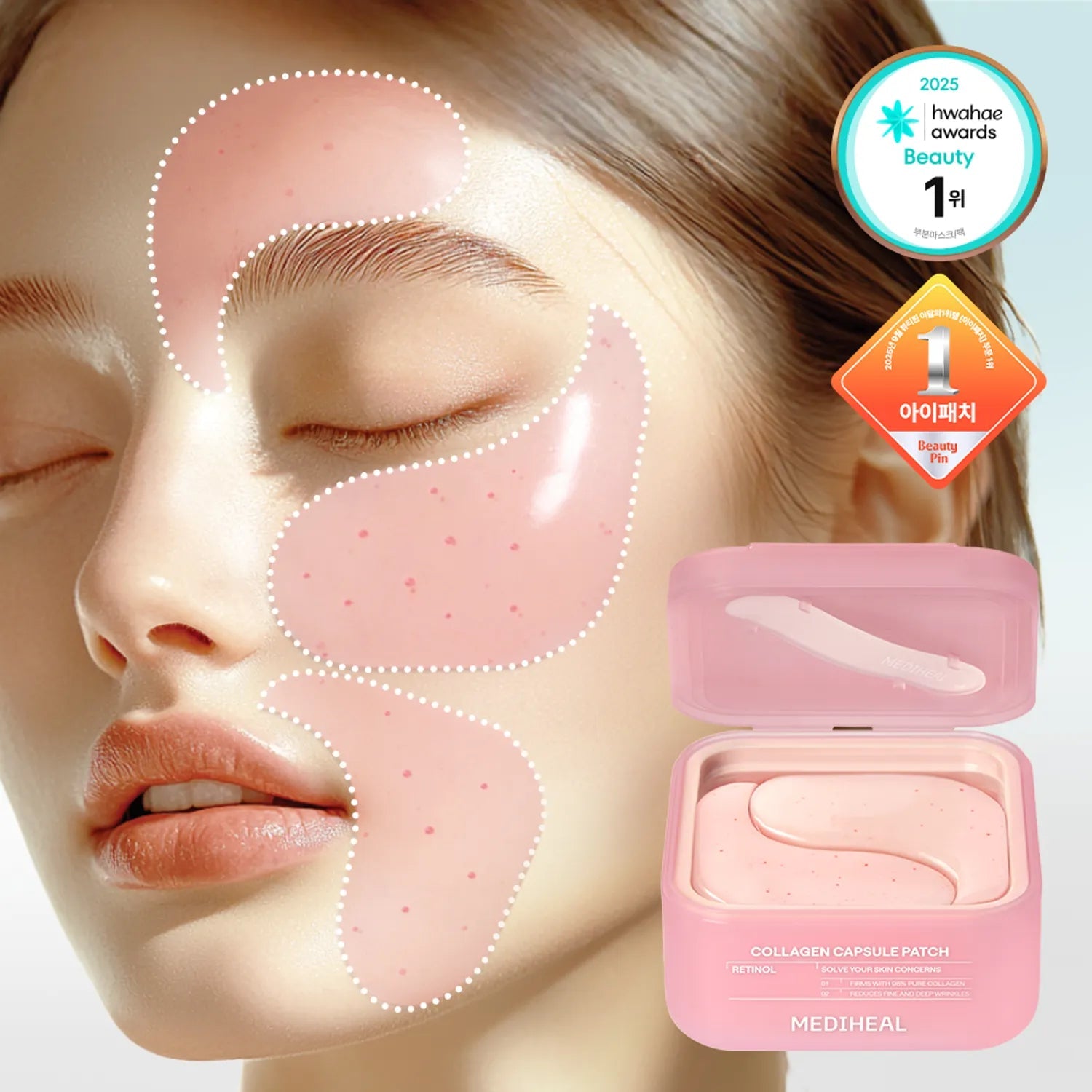 [MEDIHEAL] Collagen Capsule Patch 60P - Palace Beauty