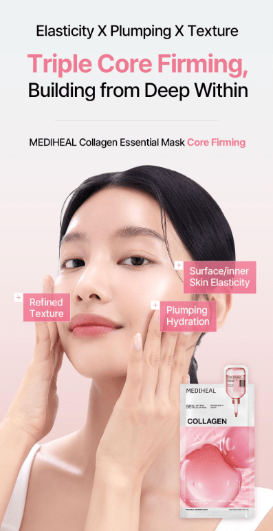 [MEDIHEAL] Collagen Essential Mask Sheet Core Firming (1pc or 1box(10pcs) - Palace Beauty