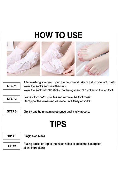 [MEDIHEAL] Derma Layer Foot Mask (1pc or 1box(5pcs) - Palace Beauty