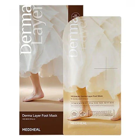 [MEDIHEAL] Derma Layer Foot Mask (1pc or 1box(5pcs) - Palace Beauty