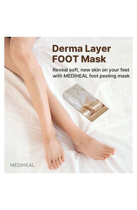 [MEDIHEAL] Derma Layer Foot Mask (1pc or 1box(5pcs) - Palace Beauty