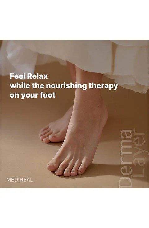 [MEDIHEAL] Derma Layer Foot Mask (1pc or 1box(5pcs) - Palace Beauty