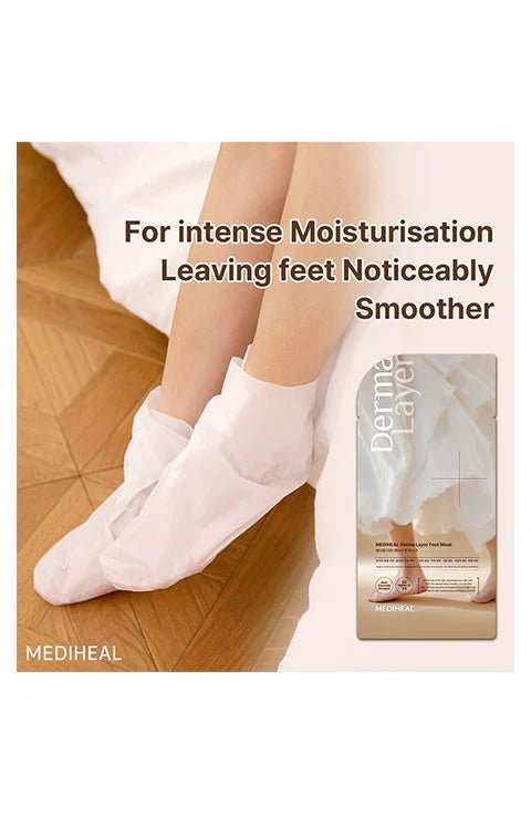[MEDIHEAL] Derma Layer Foot Mask (1pc or 1box(5pcs) - Palace Beauty