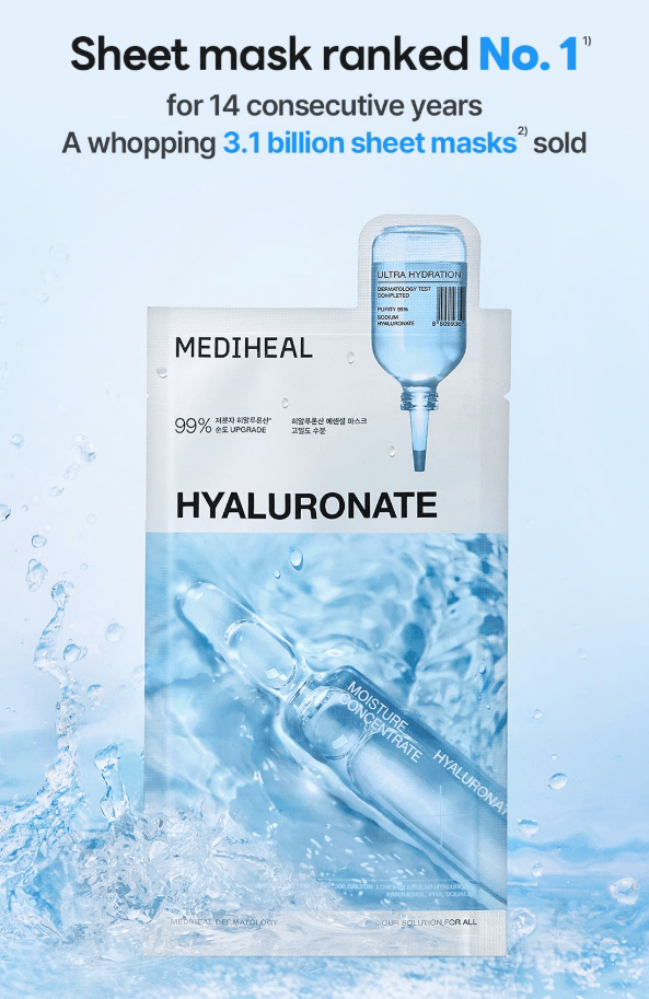 [MEDIHEAL] Hyaluronate Essential Mask Sheet Ultra Hydration - Palace Beauty