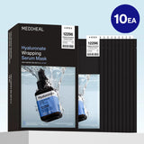 [MEDIHEAL] Hyaluronate Wrapping Serum Mask Hydrate Dewy 1pc or 1box(10pc) - Palace Beauty