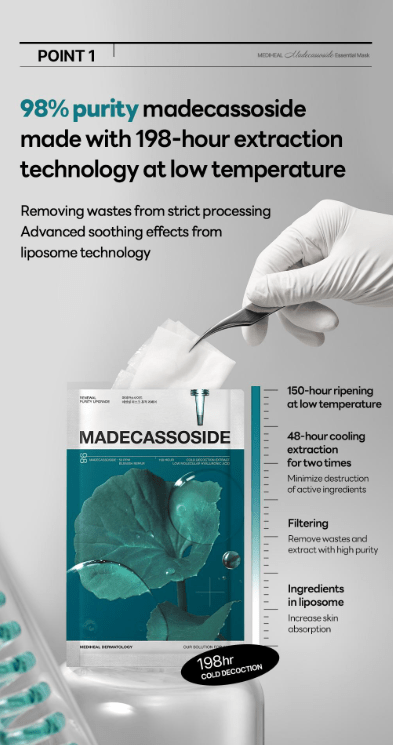 [MEDIHEAL] Madecassoside Essential Mask 1 or 1box(10pcs) - Palace Beauty