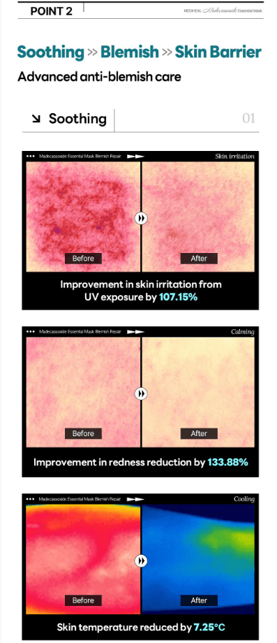 [MEDIHEAL] Madecassoside Essential Mask 1 or 1box(10pcs) - Palace Beauty