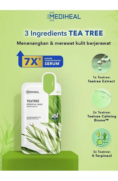 [MEDIHEAL] Teatree Essential Mask - Palace Beauty