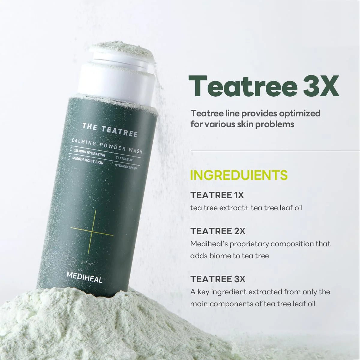 [Mediheal] The Teatree Calming Powder Wash - Palace Beauty