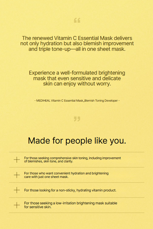[MEDIHEAL] Vita Essential Mask - Palace Beauty
