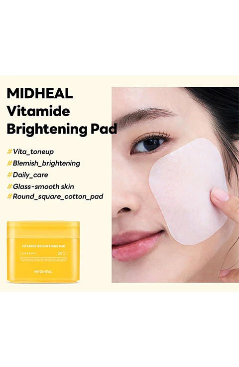 [MEDIHEAL] Vitamide Brightening Pad (100Pcs) - Palace Beauty