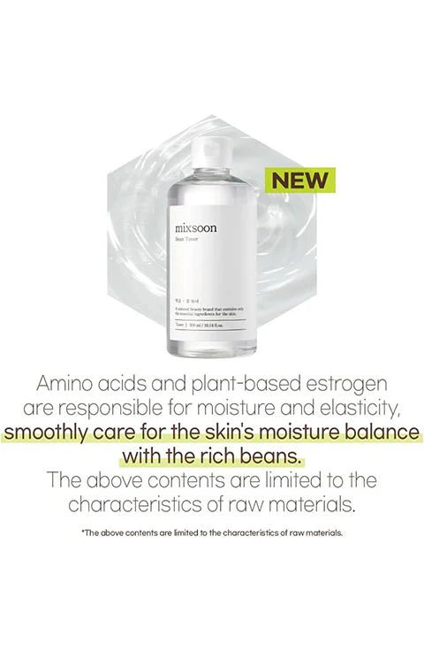 Mixsoon Bean Toner (300mL) - Palace Beauty