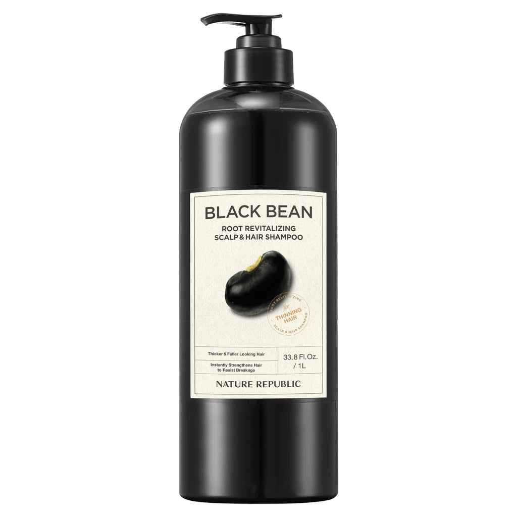 [Nature Republic] Black Bean Anti - Hair Loss Shampoo (1L/33.8fl.oz) - Palace Beauty