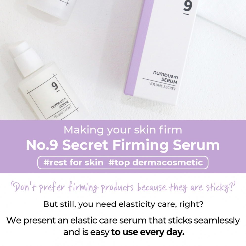 NUMBUZIN No.9 Secret Firming Serum 50ml - Palace Beauty