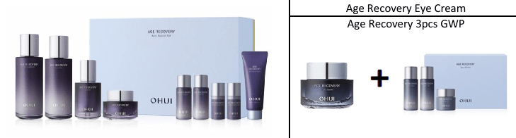 [OHUI] Age Recovery 4pcs Special Set + FREE GIFT Eye Cream(25ml) - Palace Beauty