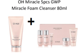 [OHUI] Miracle Moisture 2psc Special Set FREE GIFT Foam Cleanser(80ml) + 5pcs travel kit - Palace Beauty