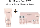 [OHUI] Miracle Moisture 2psc Special Set FREE GIFT Foam Cleanser(80ml) + 5pcs travel kit - Palace Beauty