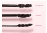PEPIPERA Ink Black Cara [long lash,volume,& clear - set] - Palace Beauty
