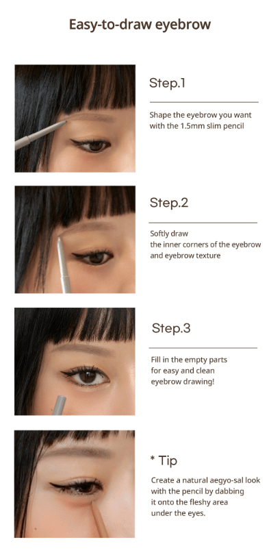 PERIPERA Speedy Skinny Brow [multiple colors] - Palace Beauty