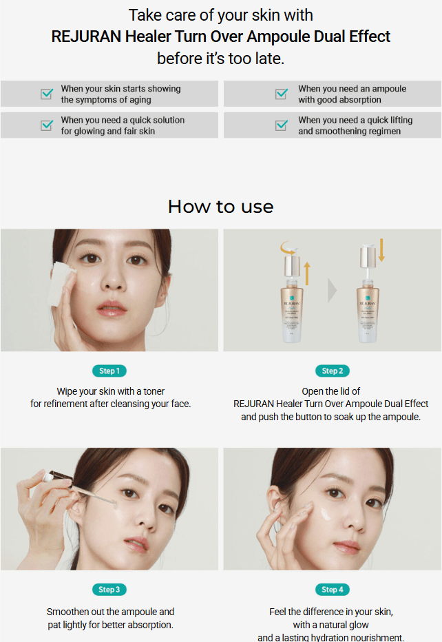 [REJURAN] Dual Effect Ampoule 30ml - Palace Beauty
